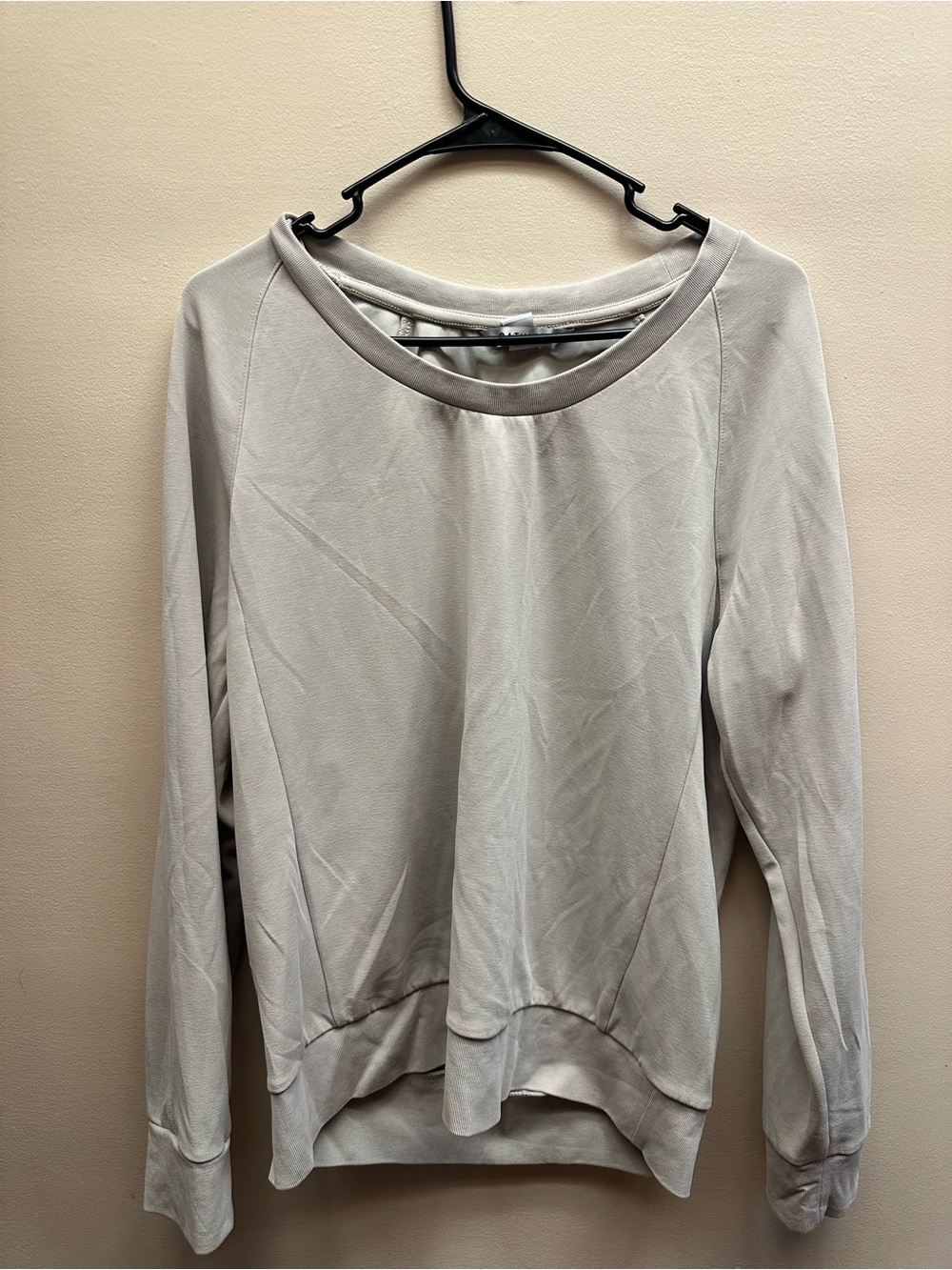 Athleta Light Beige Crewneck Pullover